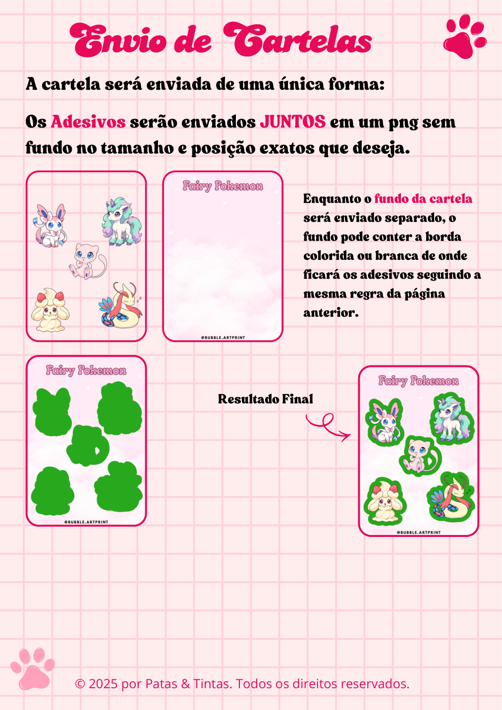 Página 3 do manual de envio